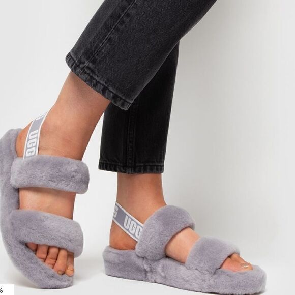 UGG Shoes - NEW UGG OH YEAH SLIDES SLIPPER FURRY SHEEPSKIN SANDALS